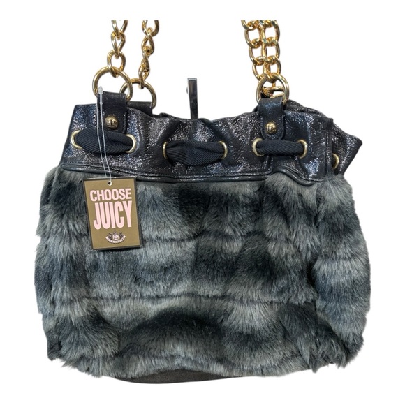 NEW Vintage Juicy Couture Y2k faux Fur DayDreamer bag - Picture 5 of 16